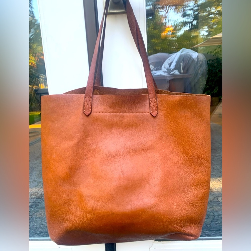 Madewell Cognac Leather Tote